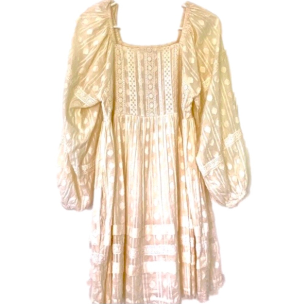 ❤️ NICOLE MILLER ❤️ RARE LIMITED EDITION COLLECTION GORGEOUS SEXY CREAM DRESS . - Picture 4 of 8